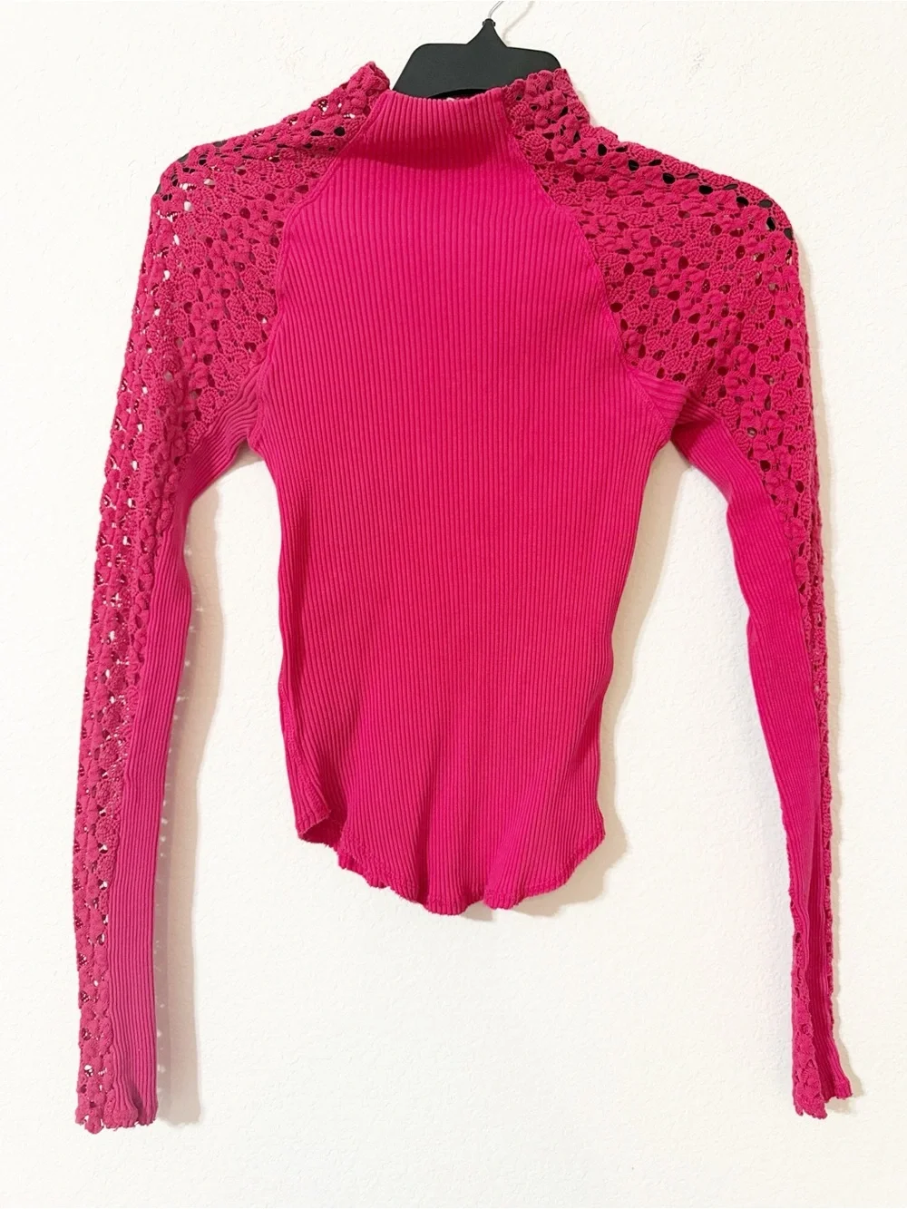 Free People Clemente Top in Hot Berry, Size S, EXCELLENT